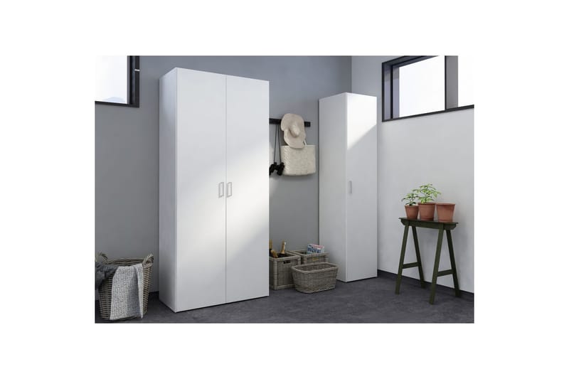 Space Garderobdsskåp 78x175 cm - Vit - Förvaring - Skåp - Garderobsskåp