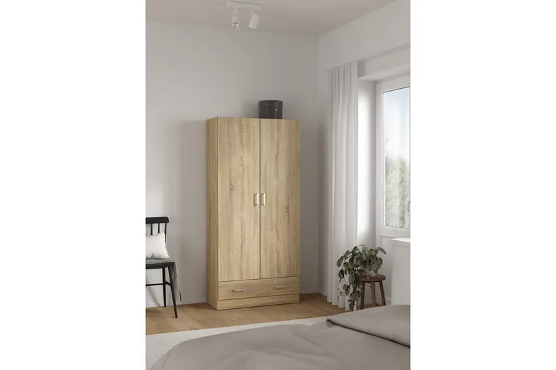 Space Garderobdsskåp 79x170 cm - Natur - Förvaring - Skåp - Garderobsskåp