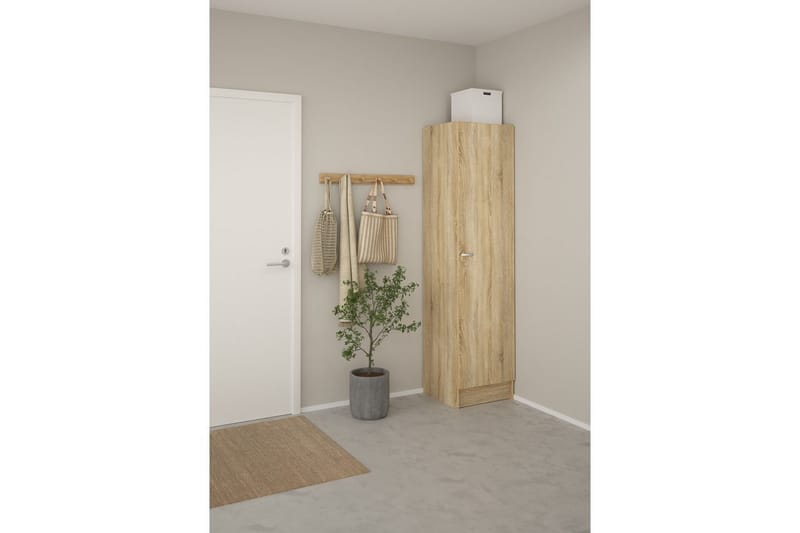 Talim Garderobdsskåp 49x200 cm - Natur - Förvaring - Skåp - Garderobsskåp