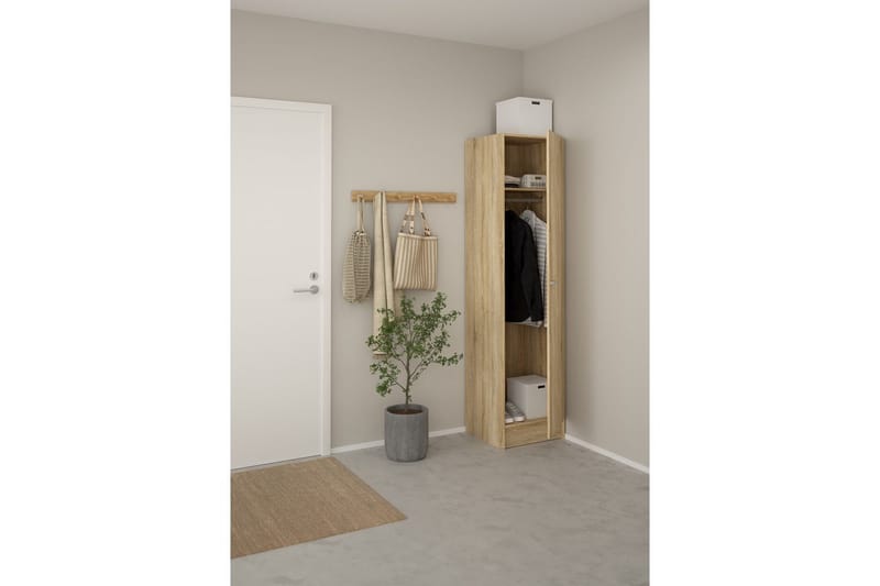 Talim Garderobdsskåp 49x200 cm - Natur - Förvaring - Skåp - Garderobsskåp