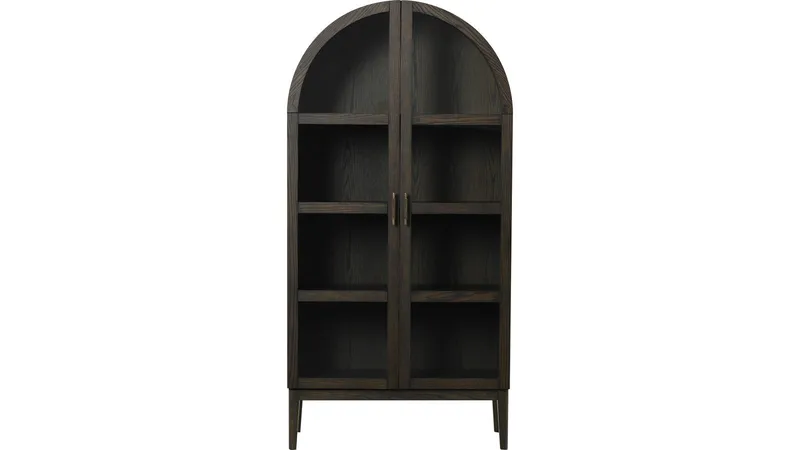 Talvik Vitrinskåp 2 dörrar 90 cm, Brun