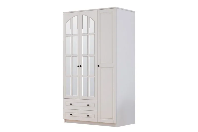 Tavrel Garderobsskåp 105x180 cm - Matt Vit - Förvaring - Skåp - Garderobsskåp