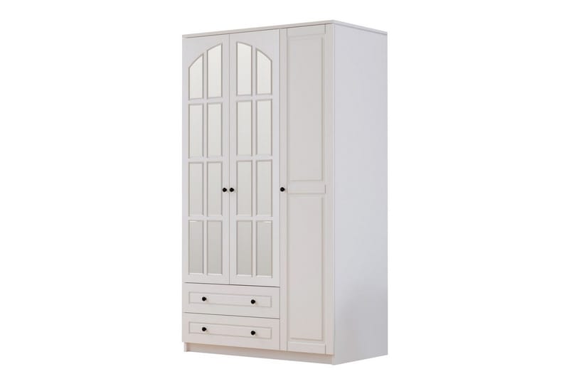 Tavrel Garderobsskåp 105x210 cm, Matt Vit