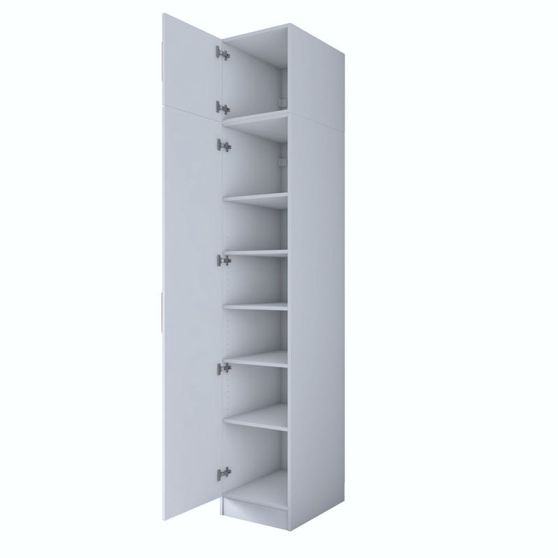 Tavren Garderob 45x255x57,5 cm - Vit - Förvaring - Skåp - Garderobsskåp