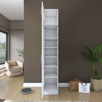 Tavren Garderob 45x255x57,5 cm - Vit - Förvaring - Skåp - Garderobsskåp