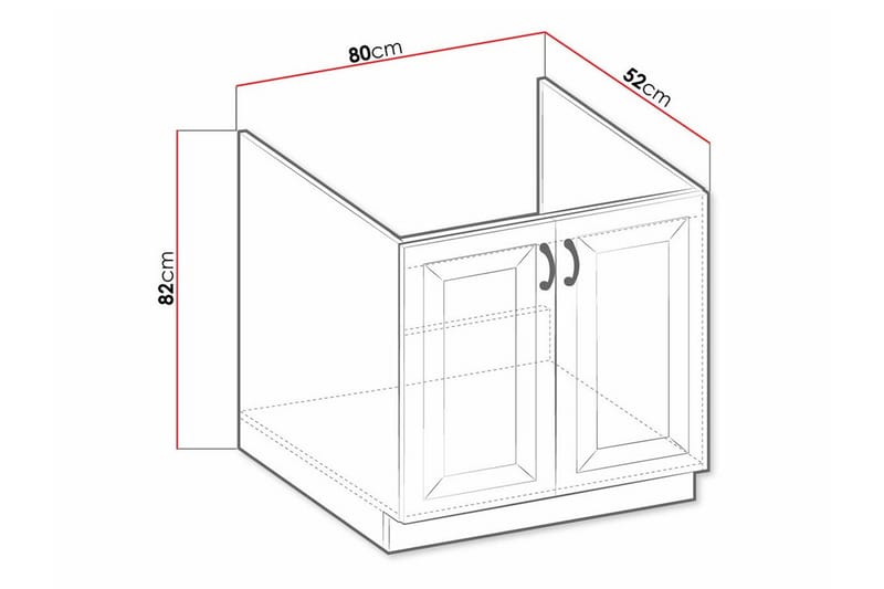 Templemore Köksskåp 80 cm - Förvaring - Skåp - Köksskåp