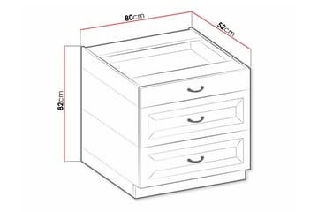 Templemore Köksskåp 80 cm - Förvaring - Skåp - Köksskåp