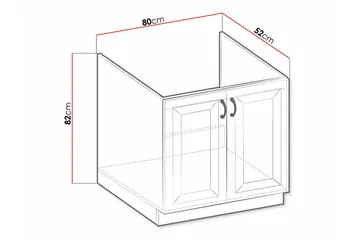 Templemore Köksskåp 80 cm - Förvaring - Skåp - Köksskåp