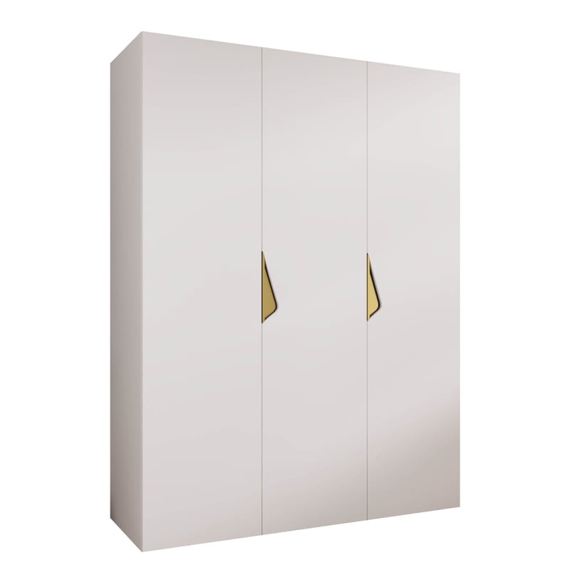 Tensa Garderob 150 cm, Vit / guld