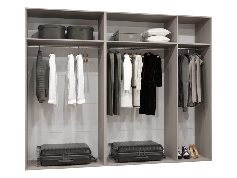 Tensa Garderob 250 cm - cashmere - Förvaring - Skåp - Garderobsskåp