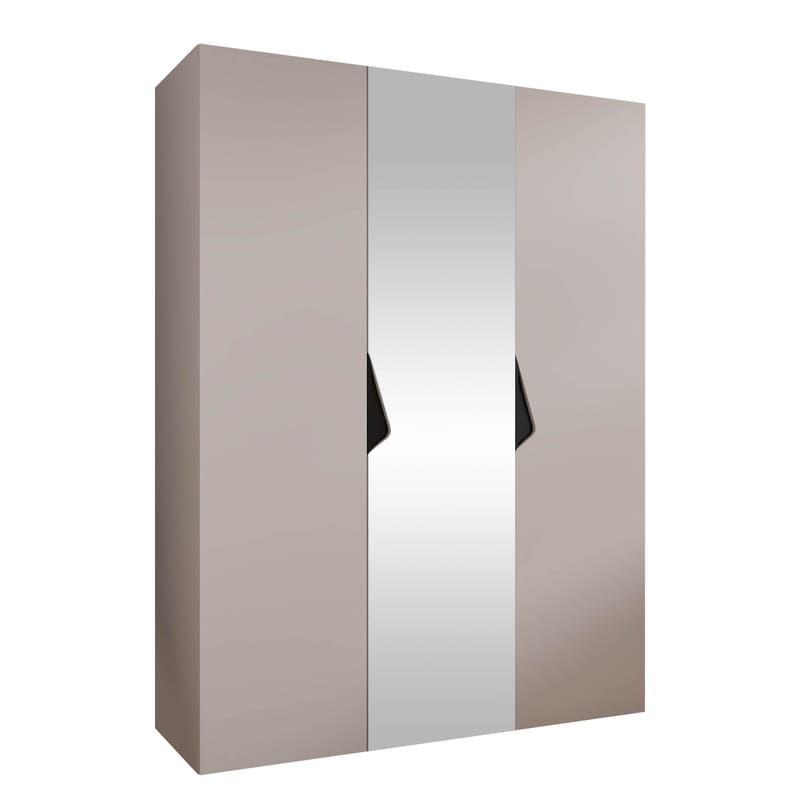 Tensa Garderob med spegel 150 cm, Cashmere, svart
