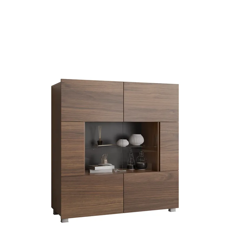 Tessan Vitrinskåp 100x107 cm, brun