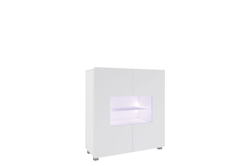 Tessan Vitrinskåp 100x107 cm - Vit - Förvaring - Skåp - Vitrinskåp