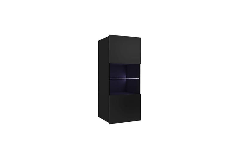 Tessan Vitrinskåp 45x117 cm - Svart - Förvaring - Skåp - Vitrinskåp