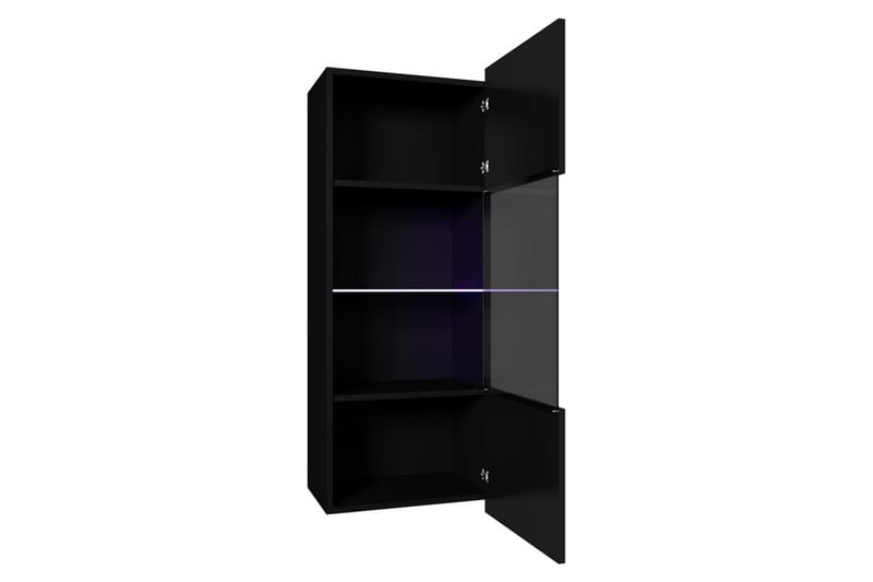 Tessan Vitrinskåp 45x117 cm - Svart - Förvaring - Skåp - Vitrinskåp