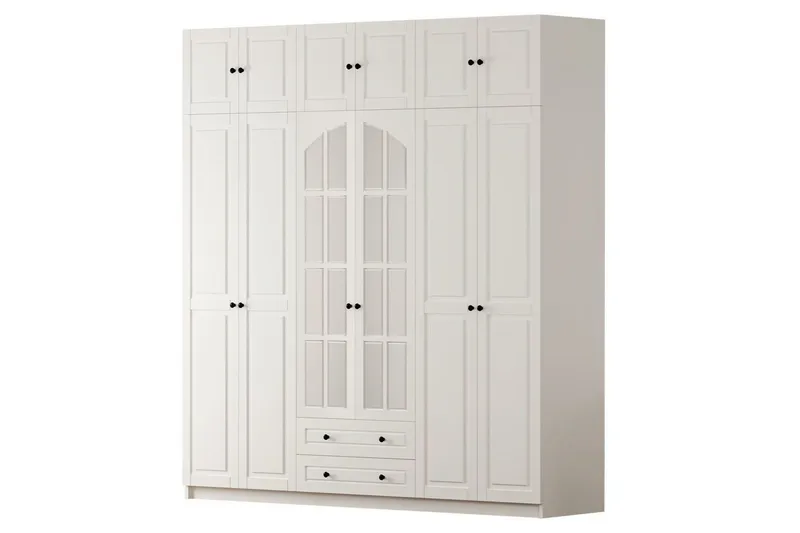 Teynor Garderobsskåp 210x210 cm, Matt Vit