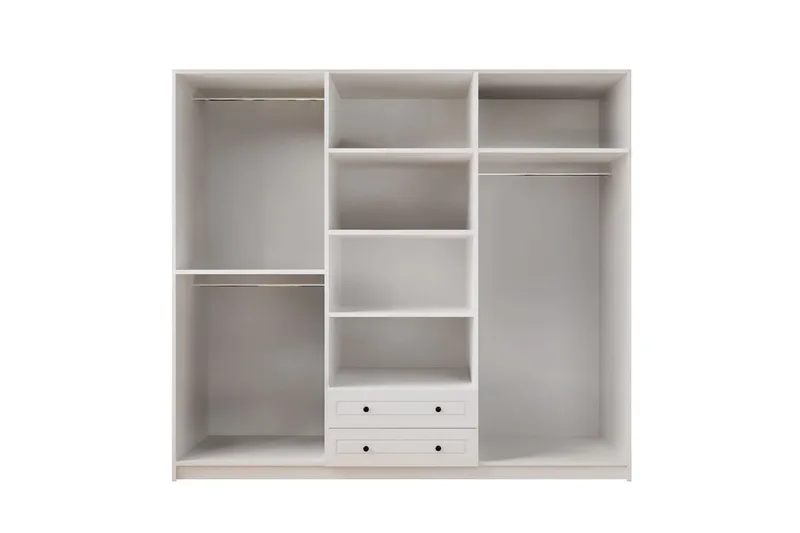 Teynor Garderobsskåp 210x210 cm - Matt Vit - Förvaring - Skåp - Garderobsskåp