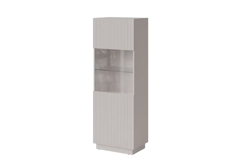 Torvalen Vitrinskåp 60x178 cm - Beige - Förvaring - Skåp - Vitrinskåp