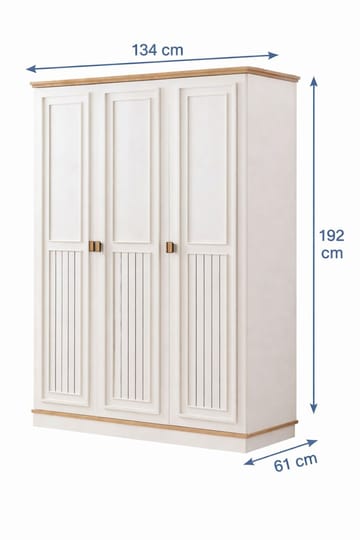 Ulmar Garderob 134 cm - Förvaring - Skåp - Garderobsskåp