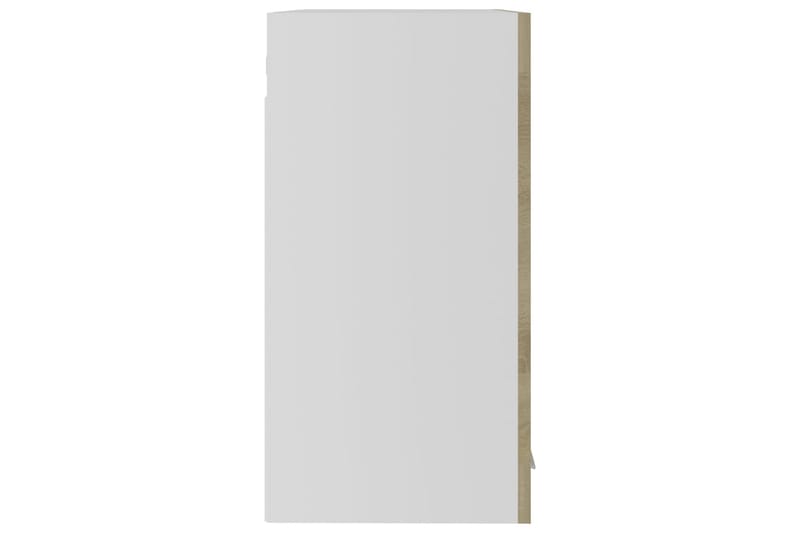 Väggskåp med glasdörrar sonoma-ek 60x31x60 cm spånskiva - Ek - Förvaring - Skåp - Vitrinskåp