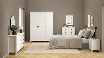 Vallvidera Garderob med 3 dörrar 150x199 cm - Förvaring - Skåp - Garderobsskåp