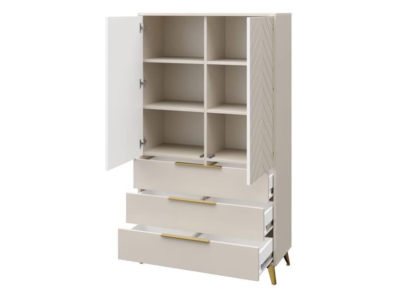 Vemdalen Garderob 104x180 cm - brun - Förvaring - Skåp - Garderobsskåp