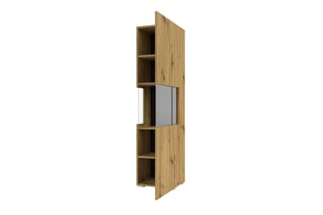 ARMADE Vitrinskåp 140 cm Brun