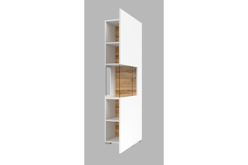 ARMADE Vitrinskåp 140 cm Vit - Förvaring - Skåp - Vitrinskåp