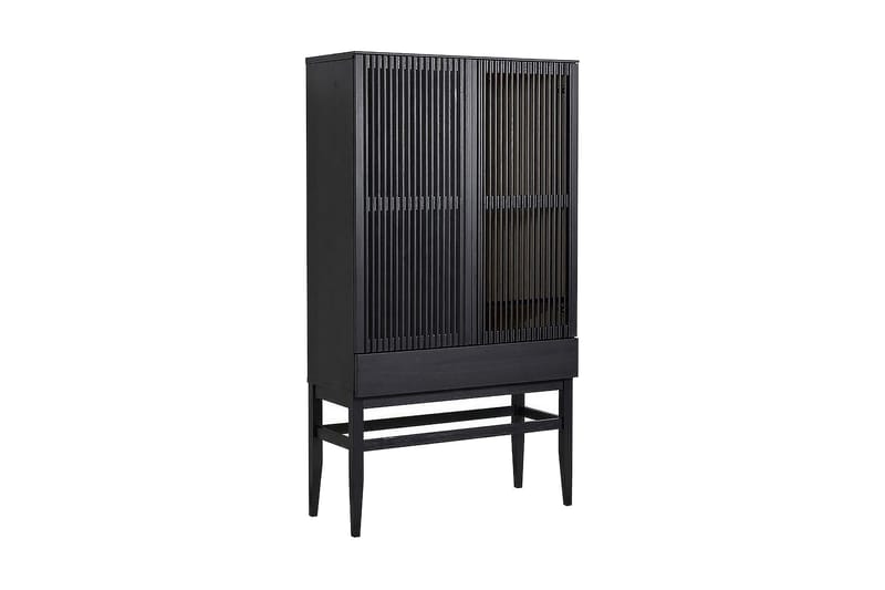 ARSINO Vitrinskåp 95x170 cm Svart - Förvaring - Skåp - Vitrinskåp