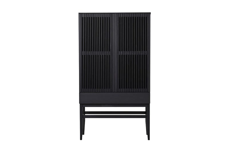 ARSINO Vitrinskåp 95x170 cm Svart - Förvaring - Skåp - Vitrinskåp