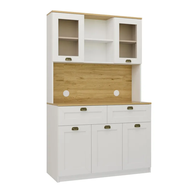 Asten Kaffestation 120x191,8x44 cm, Vit