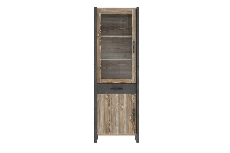 BALESTI Garderob 42x120 cm Brun/Grå - Förvaring - Skåp - Vitrinskåp