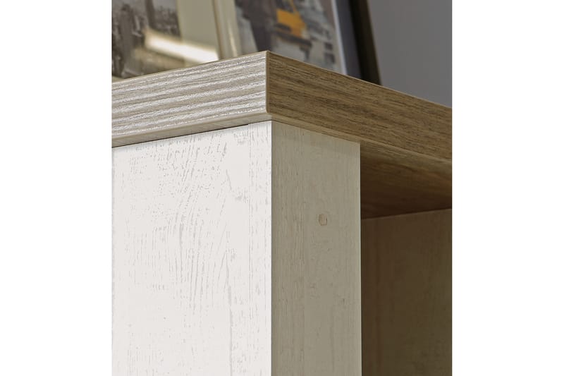 BESCH Skänk 41x110 cm Brun/Vit - Förvaring - Skåp - Vitrinskåp