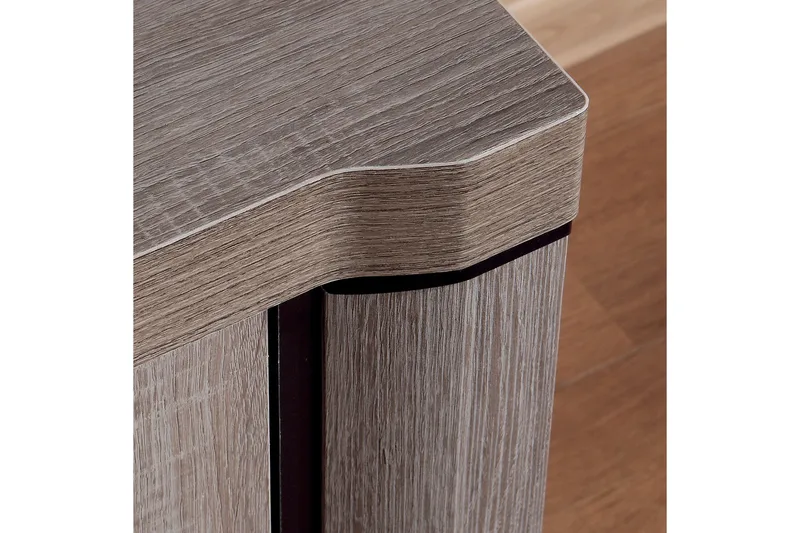 Dallas Vitrinskåp 97x43,5x192 cm - Beige/Grå - Förvaring - Skåp - Vitrinskåp