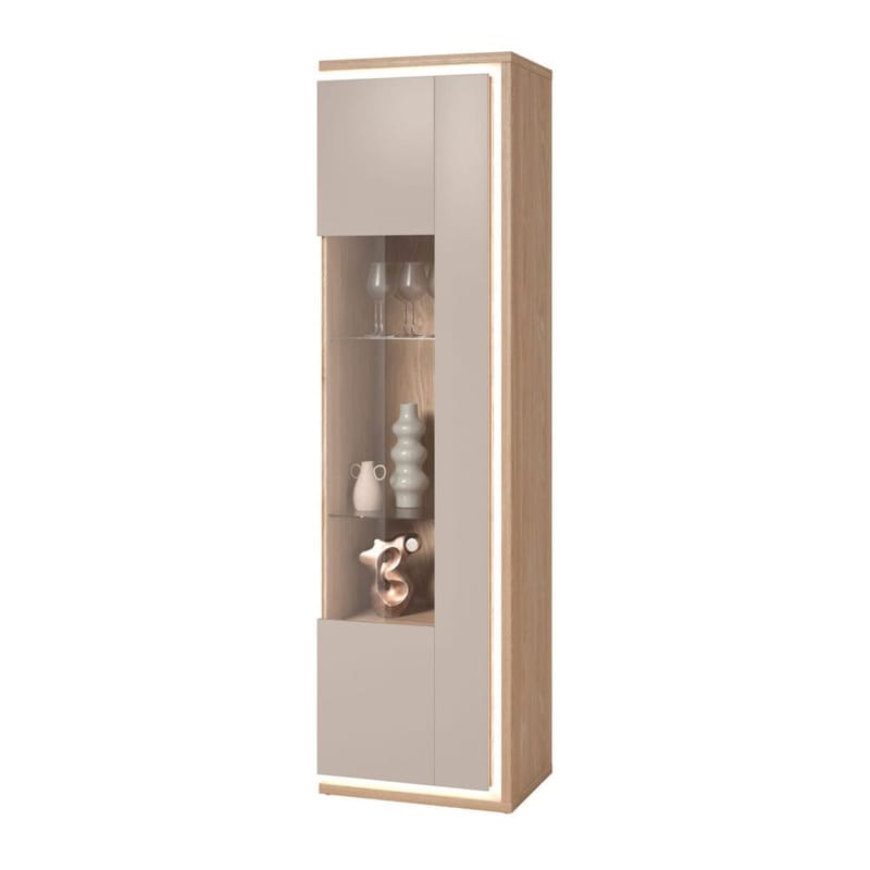 Vitrinskåp Dore 1 Dörr Höger - Förvaring - Skåp - Vitrinskåp