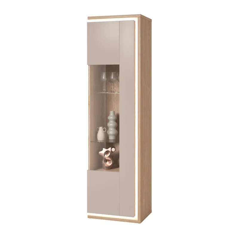 Vitrinskåp Dore 1 Dörr Höger - Förvaring - Skåp - Vitrinskåp