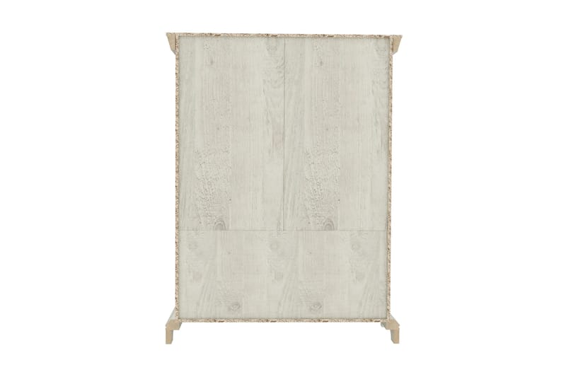 Hurlston Vitrinskåp 48 cm djup 123 cm bred 162 cm hög ljus trä - Vit - Förvaring - Skåp - Vitrinskåp