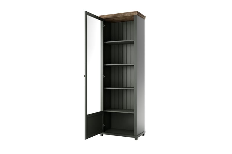 KENSTONE Vitrinskåp 42x71 cm  Khaki/Natur - Förvaring - Skåp - Vitrinskåp