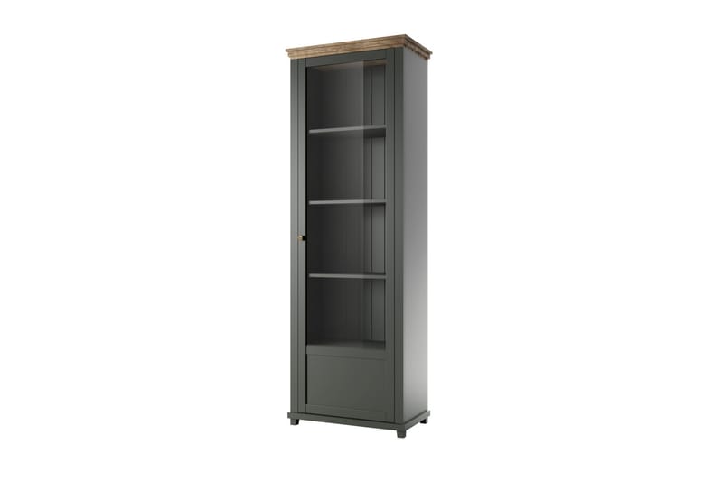 KENSTONE Vitrinskåp 42x71 cm  Khaki/Natur - Förvaring - Skåp - Vitrinskåp