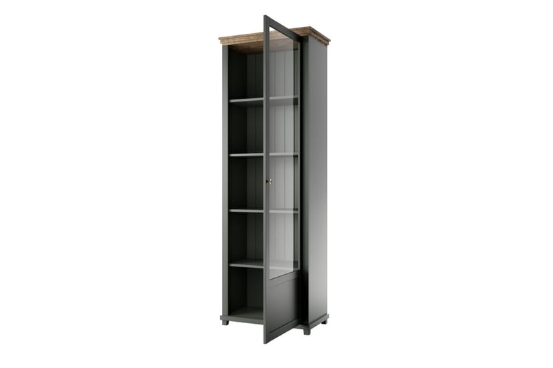 KENSTONE Vitrinskåp 42x71 cm  Khaki/Natur - Förvaring - Skåp - Vitrinskåp
