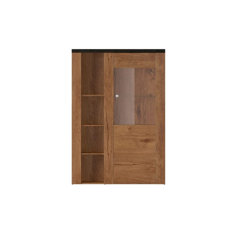 Vitrinskåp Larona 1 dörr - Lefkas ek, 145 cm - Förvaring - Skåp - Vitrinskåp