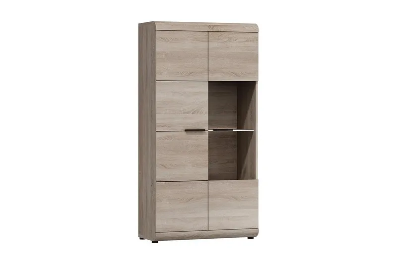 Link Vitrinskåp 80x37x158 cm NO_BRAND Ek