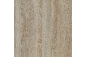 Link Vitrinskåp Vit LED Belysning 37 cm djup 80 cm bred 194 cm hög Trä Ek Hylla Vänster - Beige/Grå - Förvaring - Skåp - Vitrinskåp