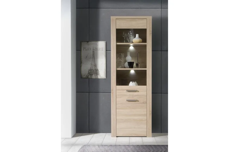 Loannia Vitrinskåp 41x67 cm, Brun