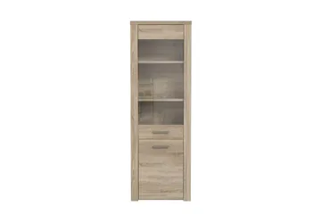 Loannia Vitrinskåp 41x67 cm - Brun - Förvaring - Skåp - Vitrinskåp