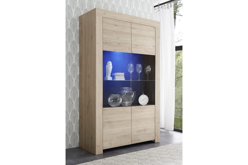 Midas Vitrinskåp 110 cm - Brun - Förvaring - Skåp - Vitrinskåp