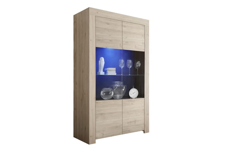 Midas Vitrinskåp 110 cm - Brun - Förvaring - Skåp - Vitrinskåp