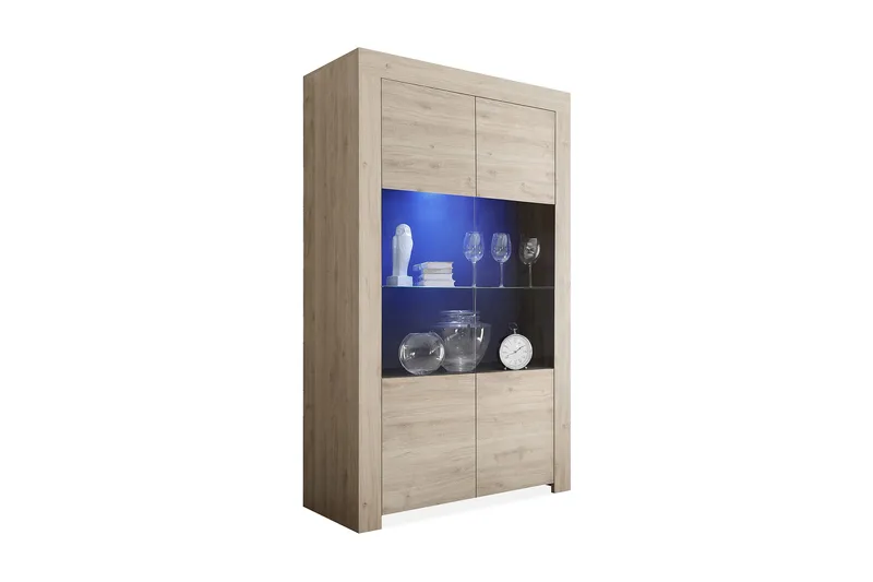 Midas Vitrinskåp 110 cm, Brun