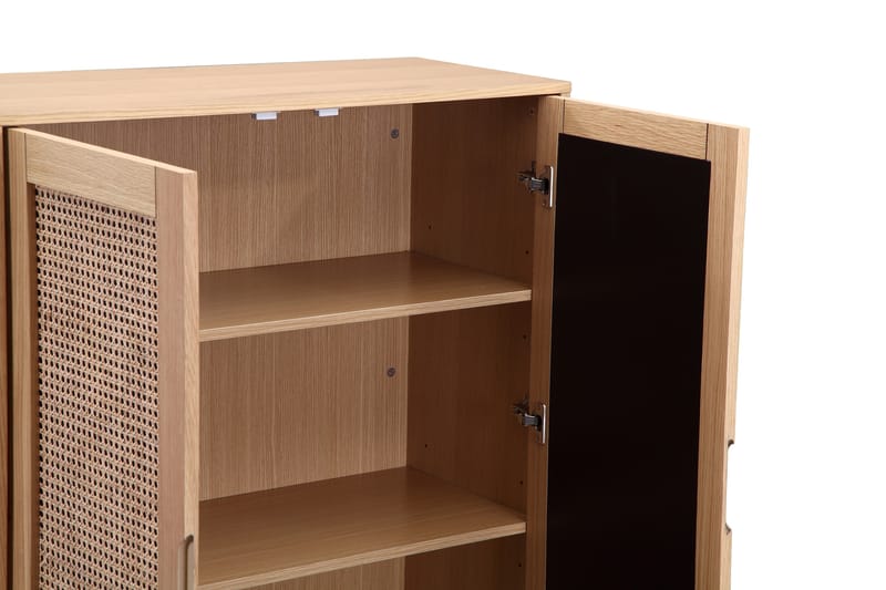 NIACK Vitrinskåp 80 cm Brun - Förvaring - Skåp - Vitrinskåp