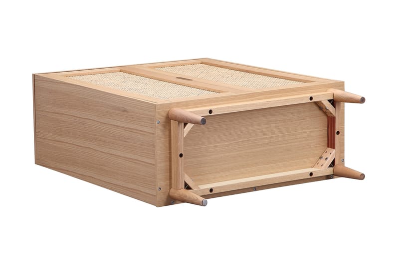 NIACK Vitrinskåp 80 cm Brun - Förvaring - Skåp - Vitrinskåp